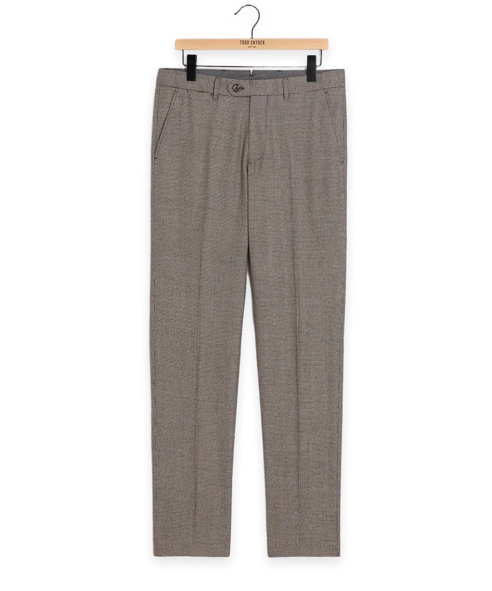 Todd Snyder Italian Flannel Houndstooth Sutton Trouser