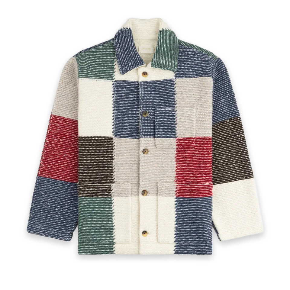 Aimé Leon Dore Patchwork Knit Chore Jacket