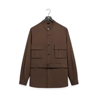 Kith Giorgio Armani & Kith Belted Shirt · Marrone