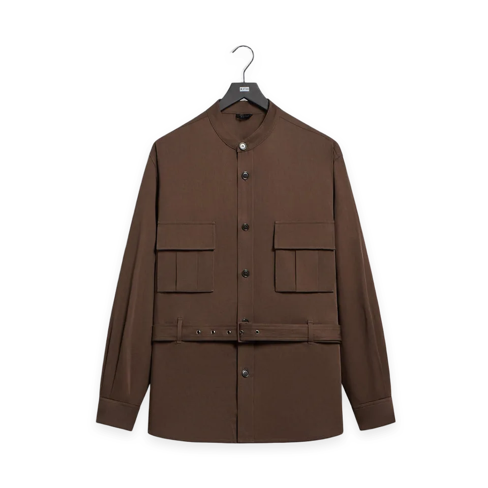 Kith Giorgio Armani & Kith Belted Shirt · Marrone