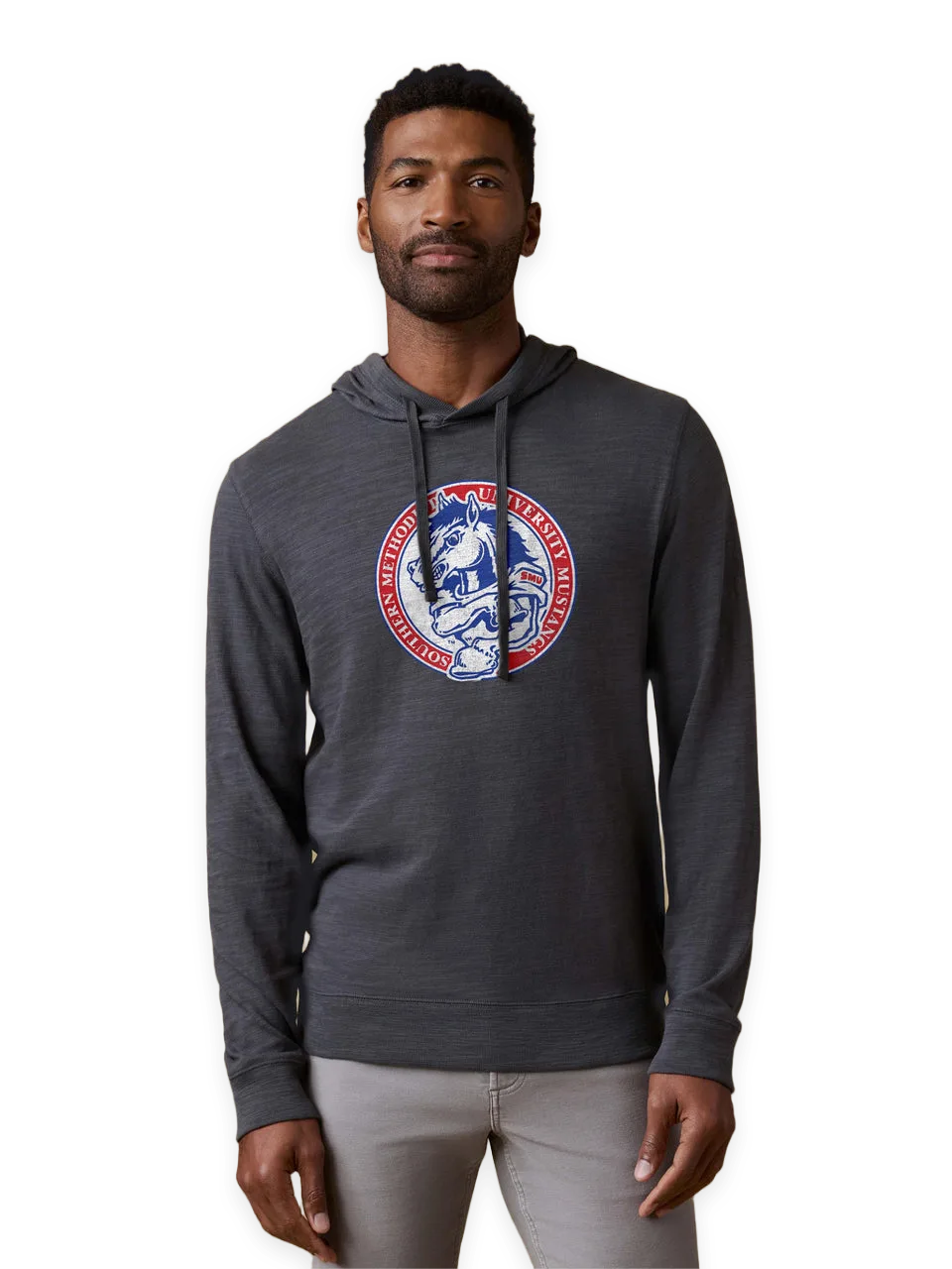 Faherty Southern Methodist University Sunwashed Organic Hoodie