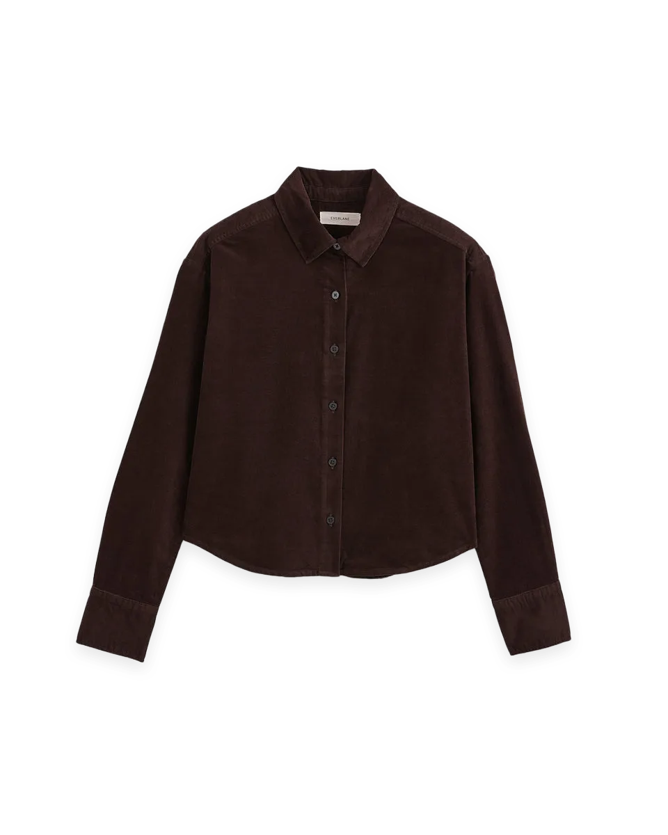 Everlane Cropped Shirt in Pinwale Corduroy