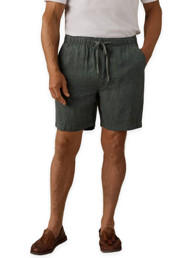 Faherty Essential Linen Short (6.5")