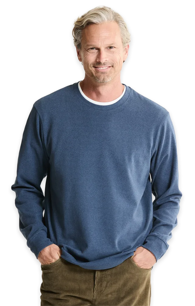 Jachs NY Ultra Soft Heather Crewneck Sweatshirt