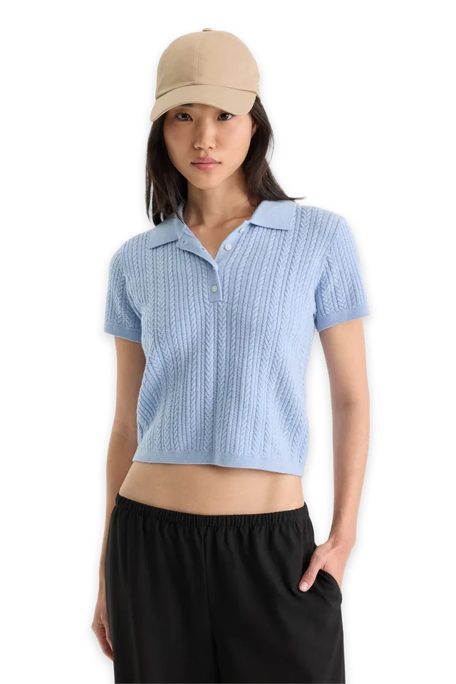 Good American THE MICRO CABLE POLO