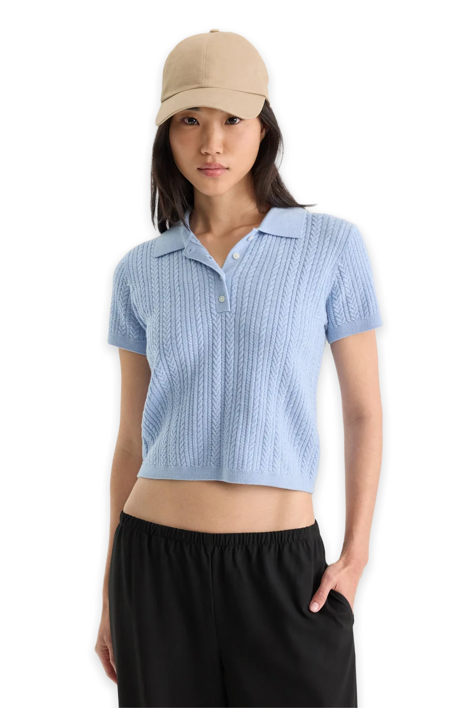Good American THE MICRO CABLE POLO