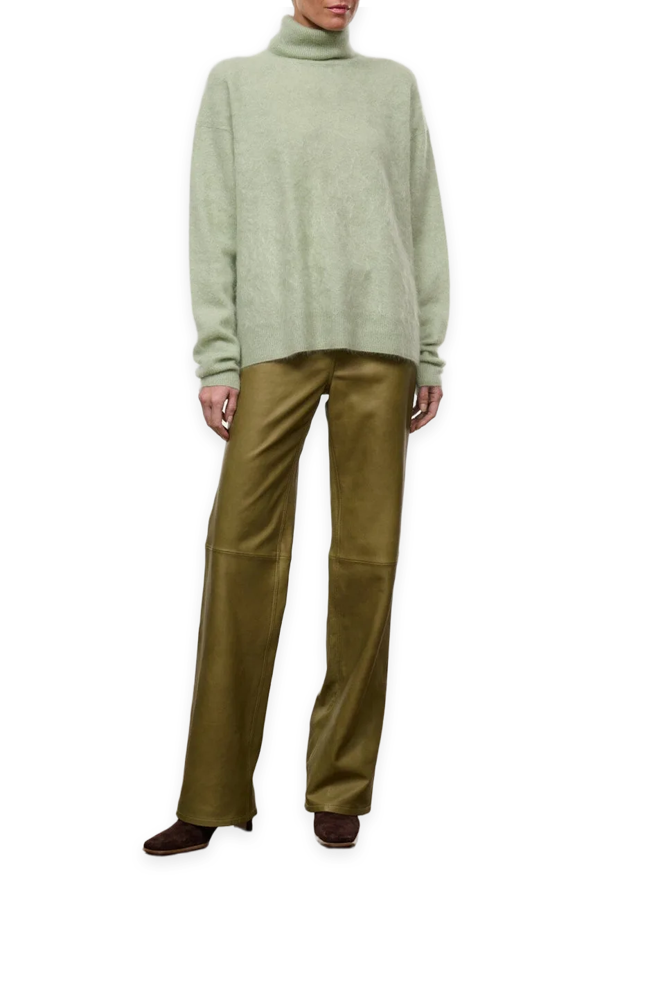 Staud Lane Cashmere Sweater · Spearmint