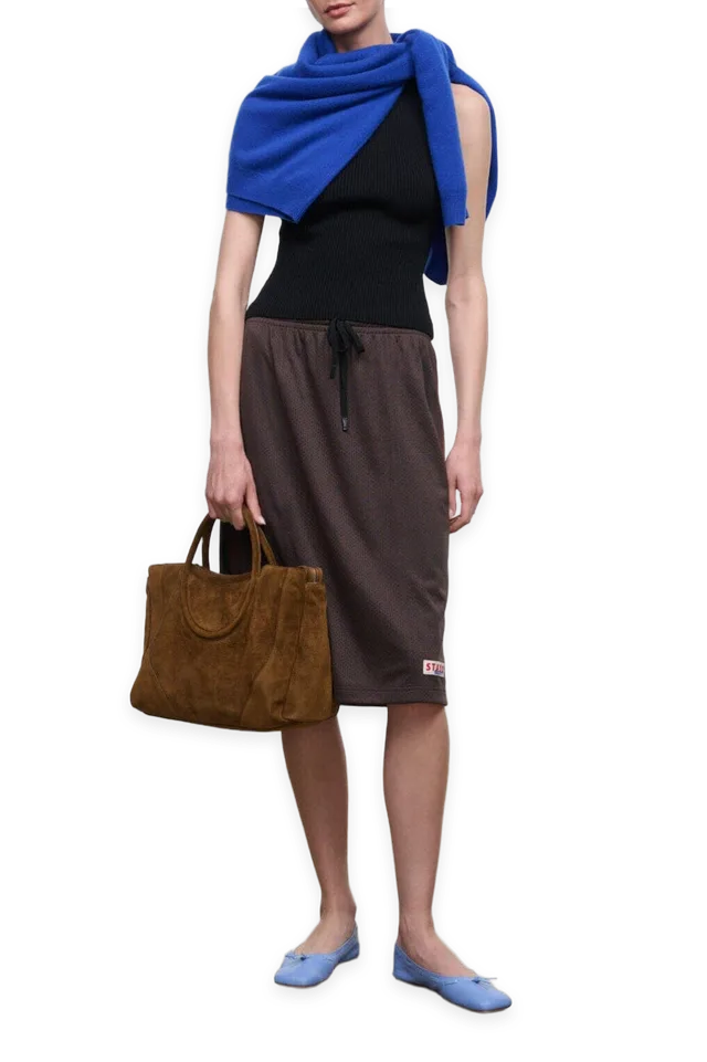 Staud Haskell Skirt · Dark Oak