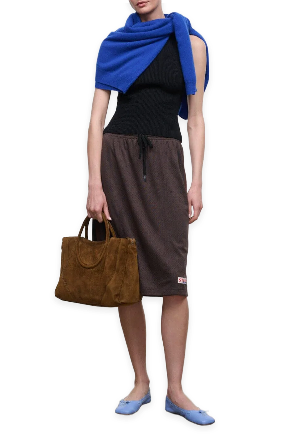 Staud Haskell Skirt · Dark Oak