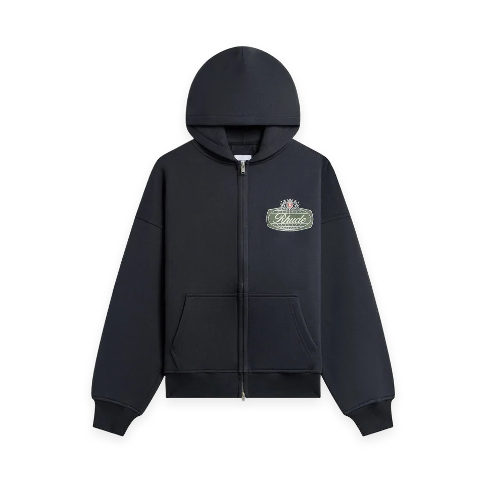 Rhude Rhude Desert Crest Hoodie- Vintage Black / Silver