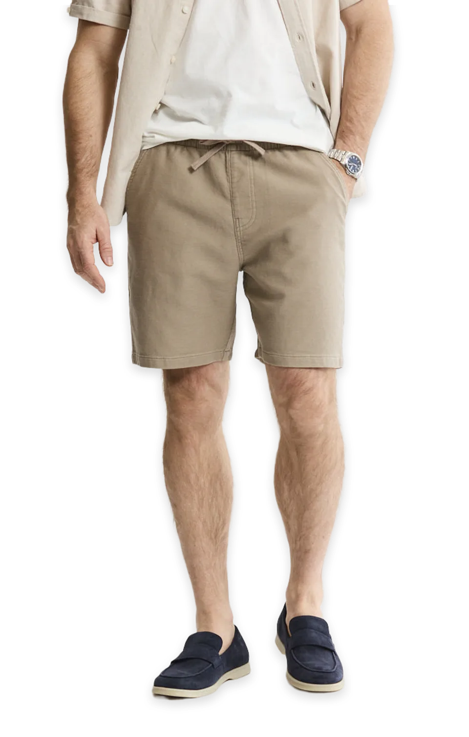 Jachs NY Cotton Twill Drawstring Shorts