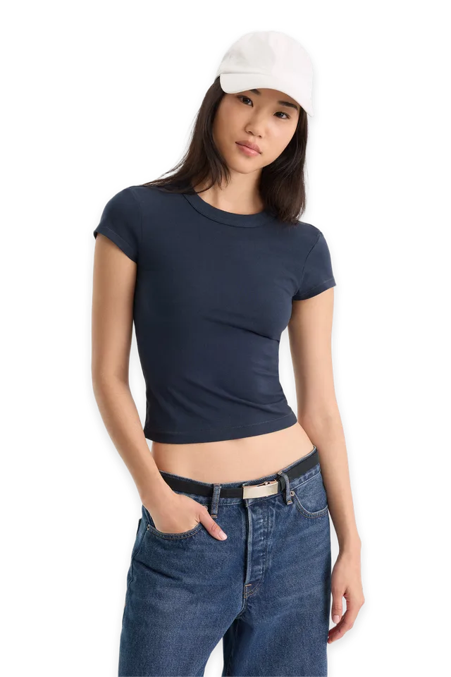 Good American THE CAP SLEEVE TEE