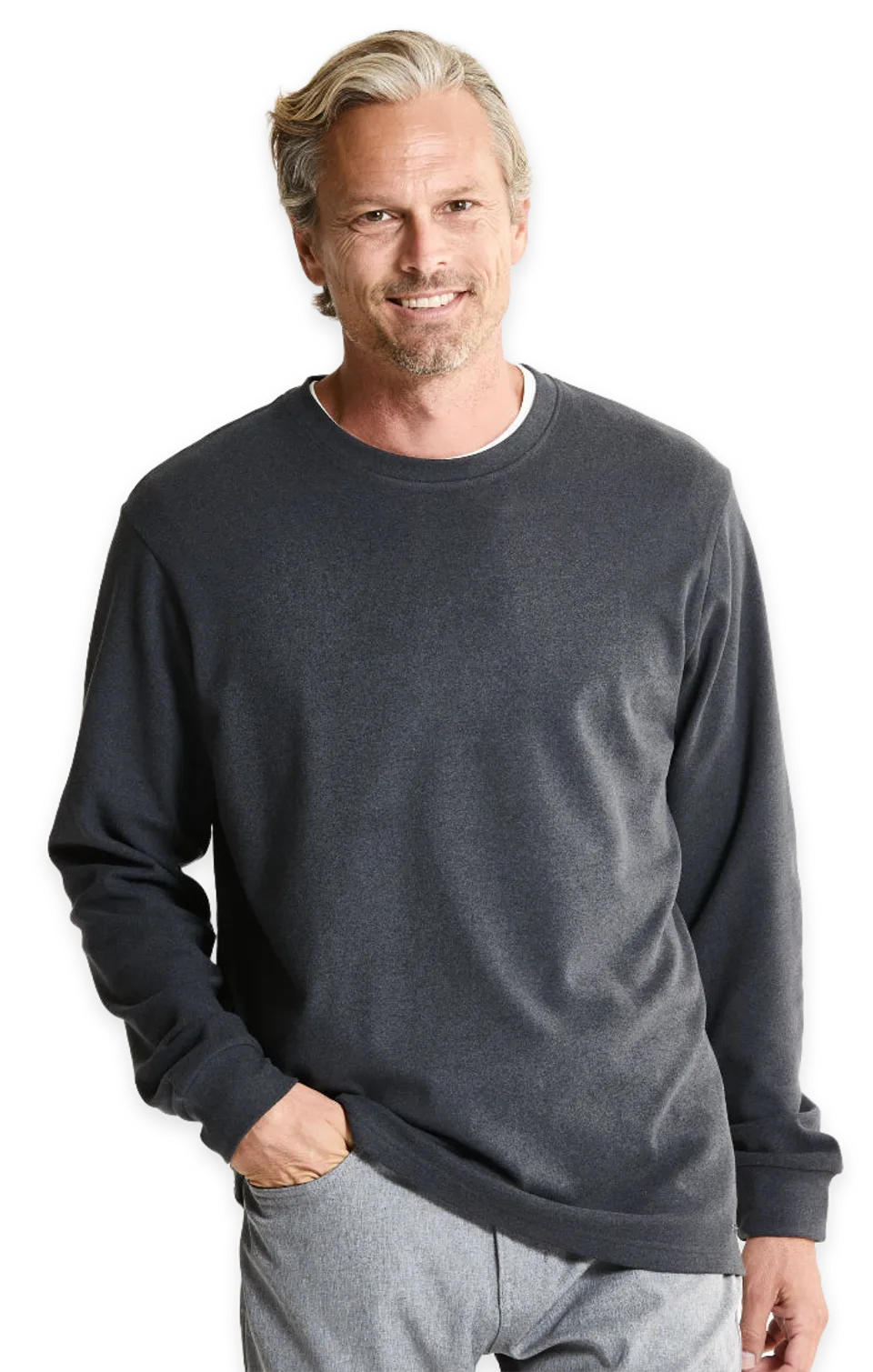 Jachs NY Ultra Soft Heather Crewneck Sweatshirt