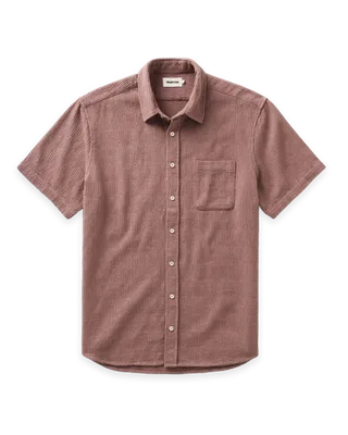 Taylor Stitch The Short Sleeve California in Redwood Hacci