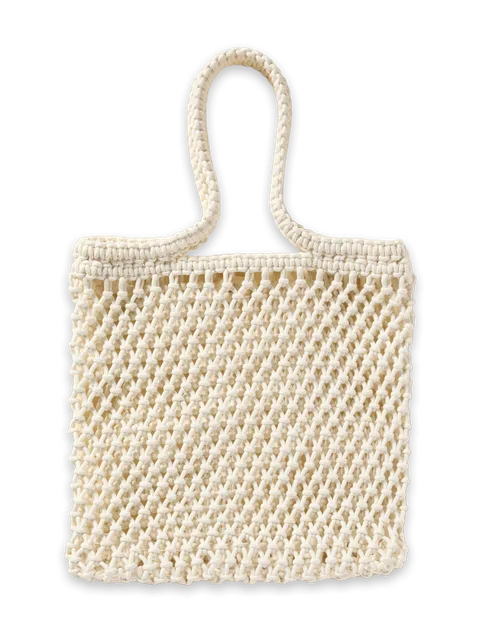 Faherty Sunwashed Macrame Tote