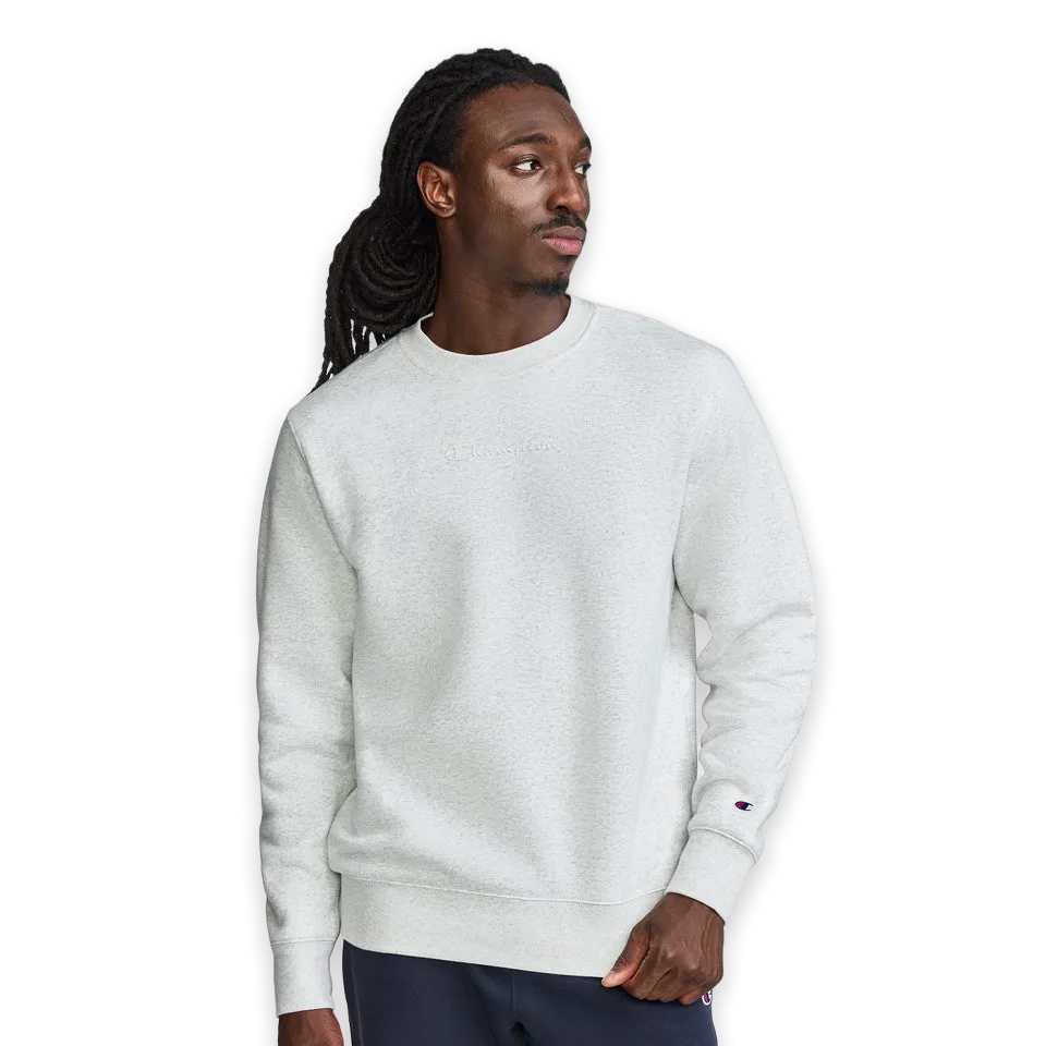 Champion Powerblend Crewneck Sweatshirt, Tonal Script Logo
