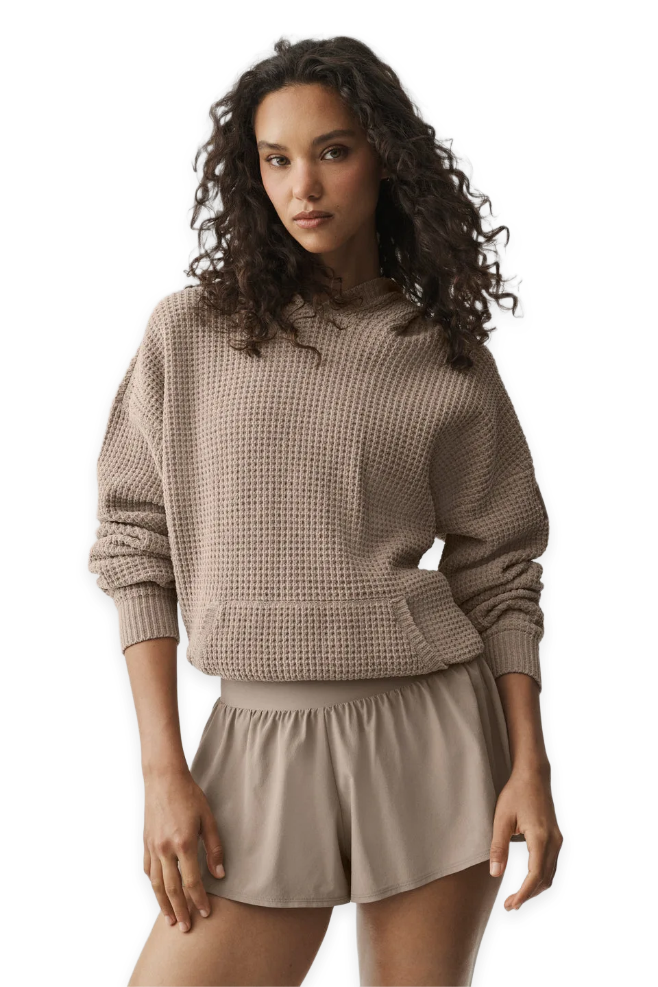 Alo Waffle Chenille Edition Hoodie · Gravel