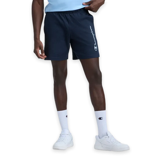 Champion 7" Jersey Shorts, Script Logo