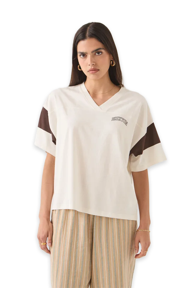 Brixton Brixton Boxy Cropped Football T-Shirt