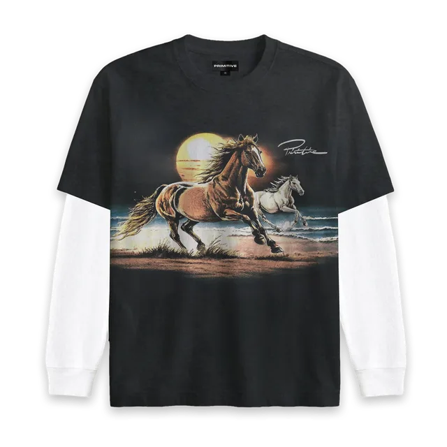Primitive SUNSET TWOFER L/S BOXY TEE