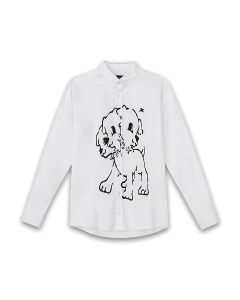 Lakai Asymmetrical Placket Cerberus Dress Shirt