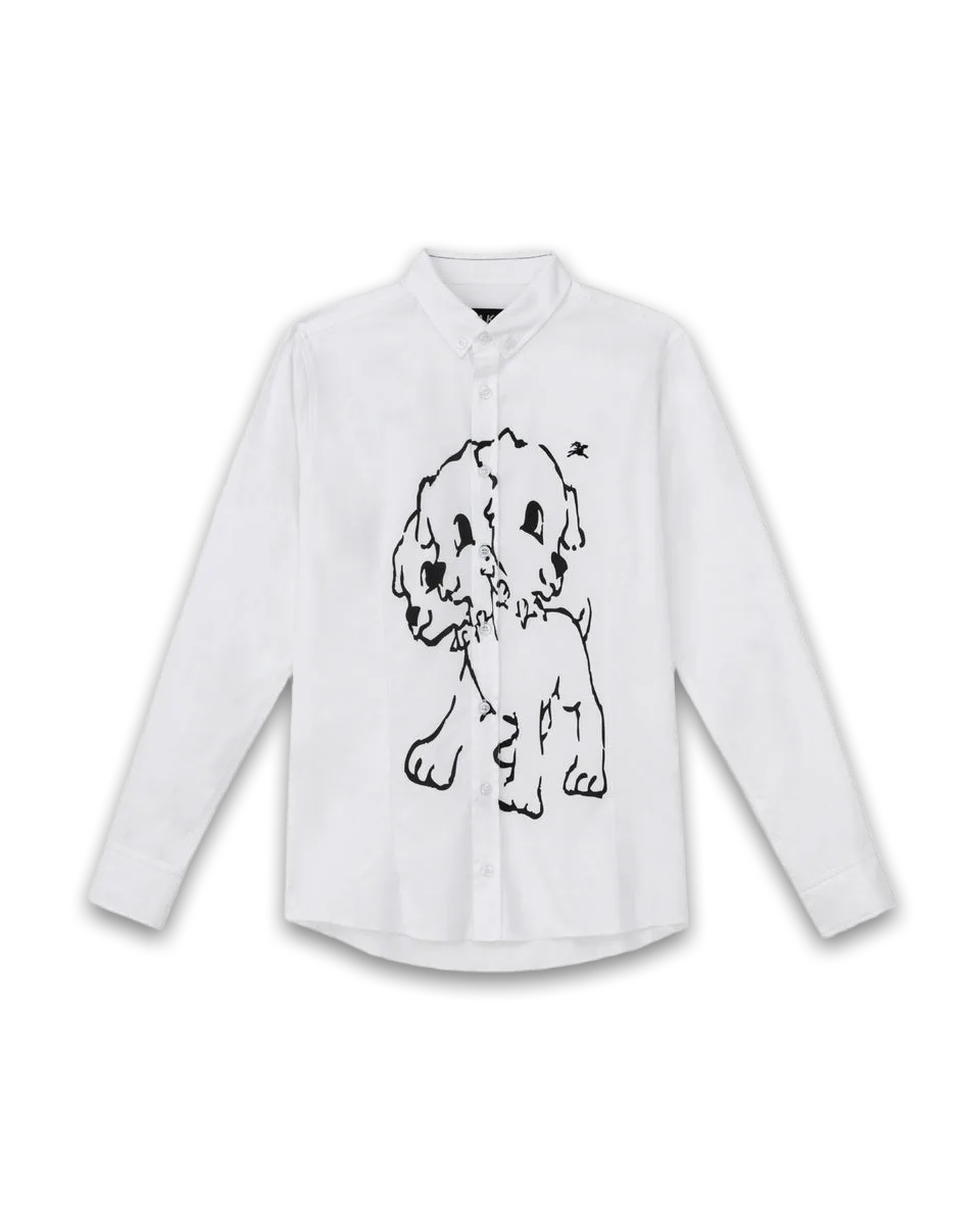 Lakai Asymmetrical Placket Cerberus Dress Shirt