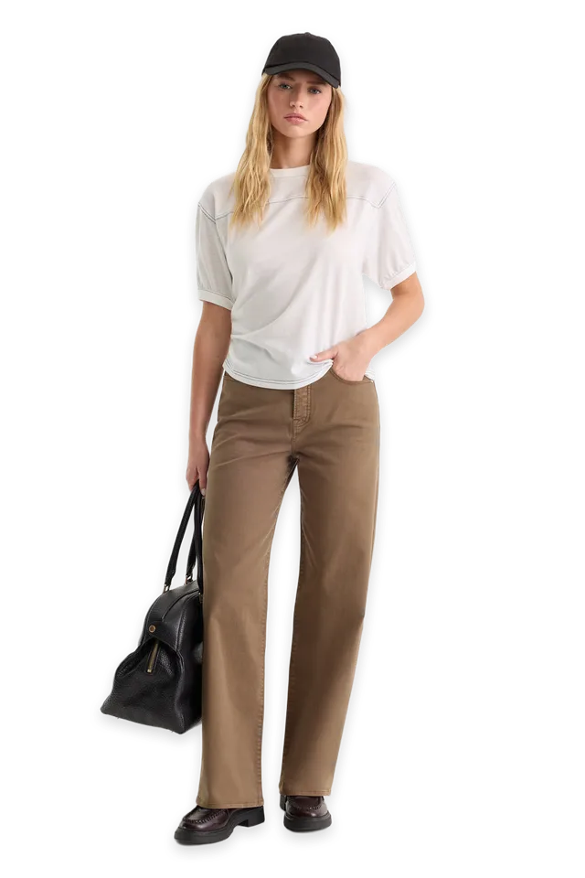 Good American TWILL VINTAGE WIDE PANT