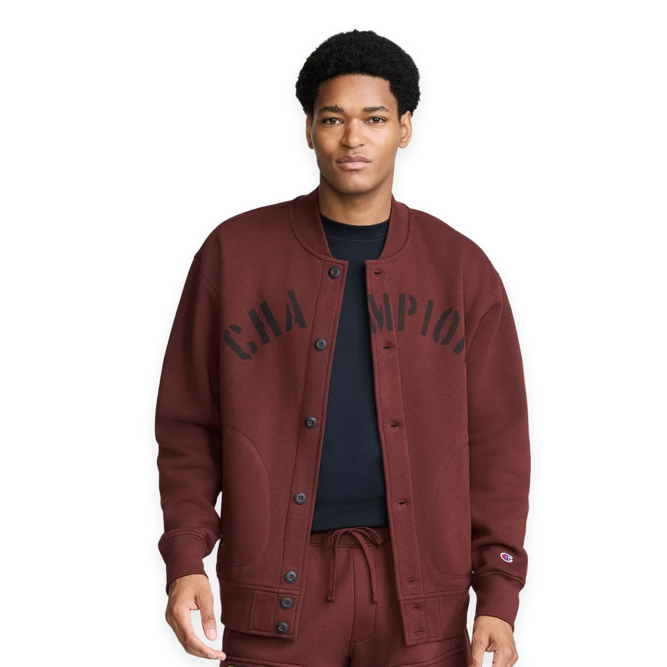 Champion Fleece Baseball Jacket