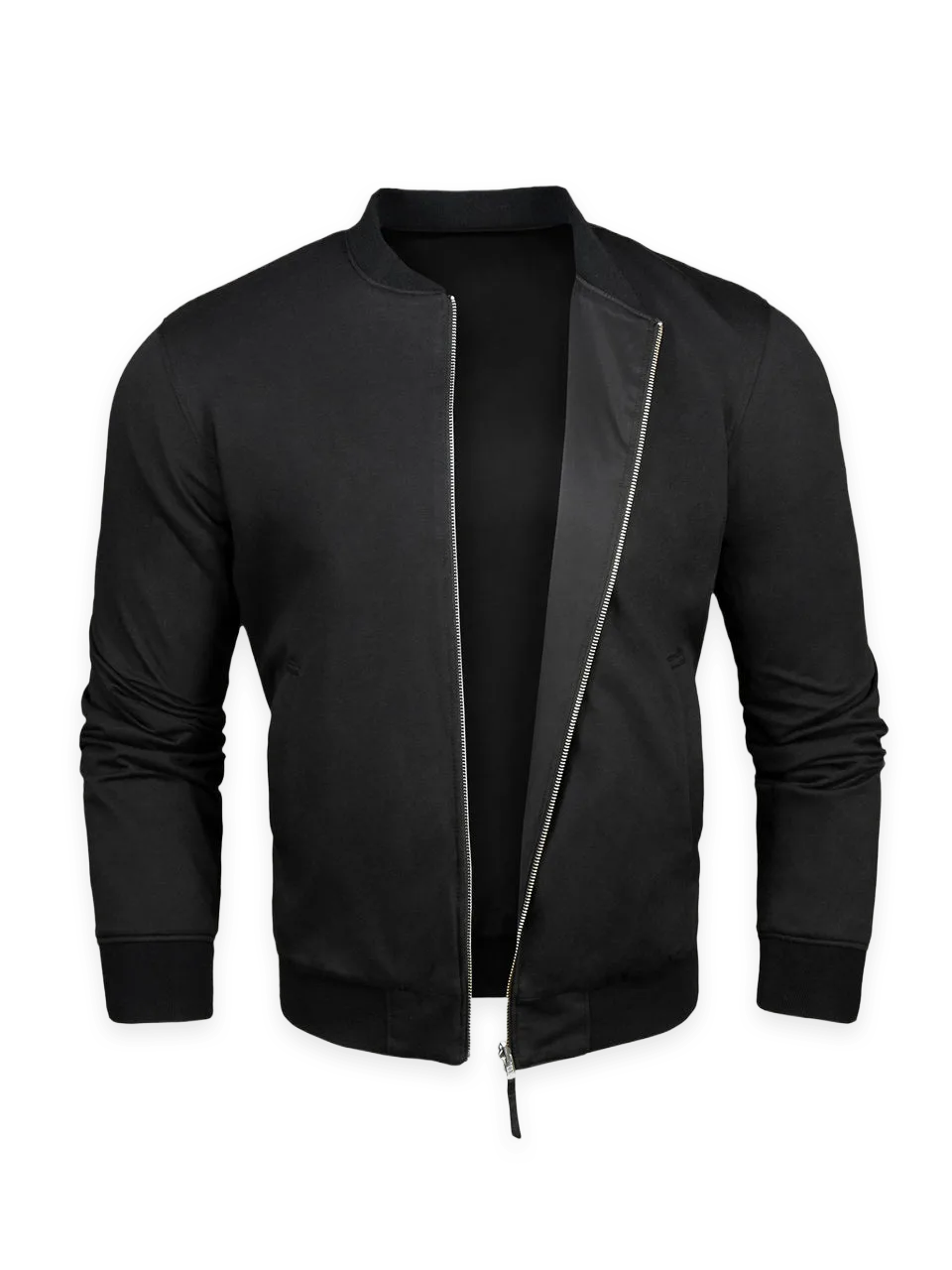 Fresh Clean Threads Black Reversible Bomber Jacket