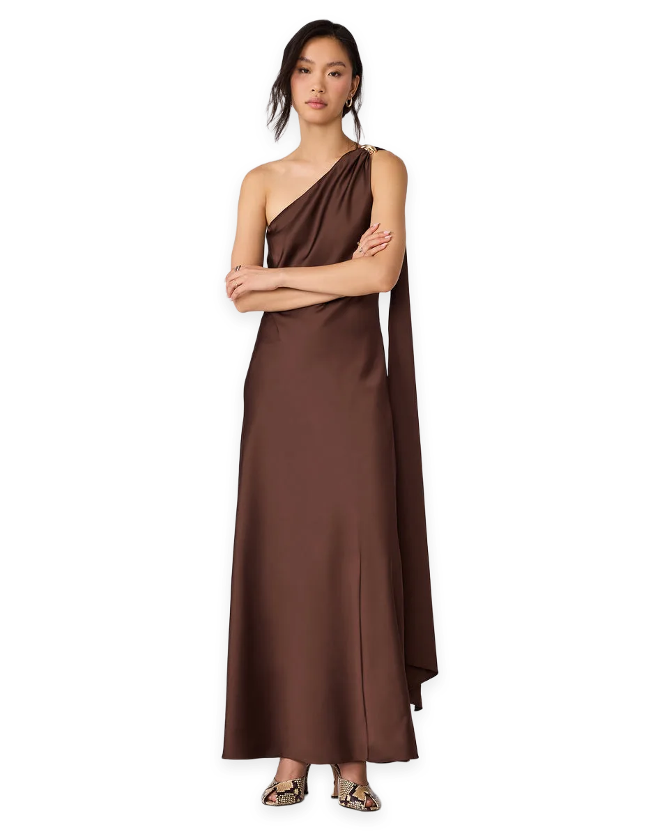 Steve Madden AURORAH DRESS SHAVED CHOCOLATE