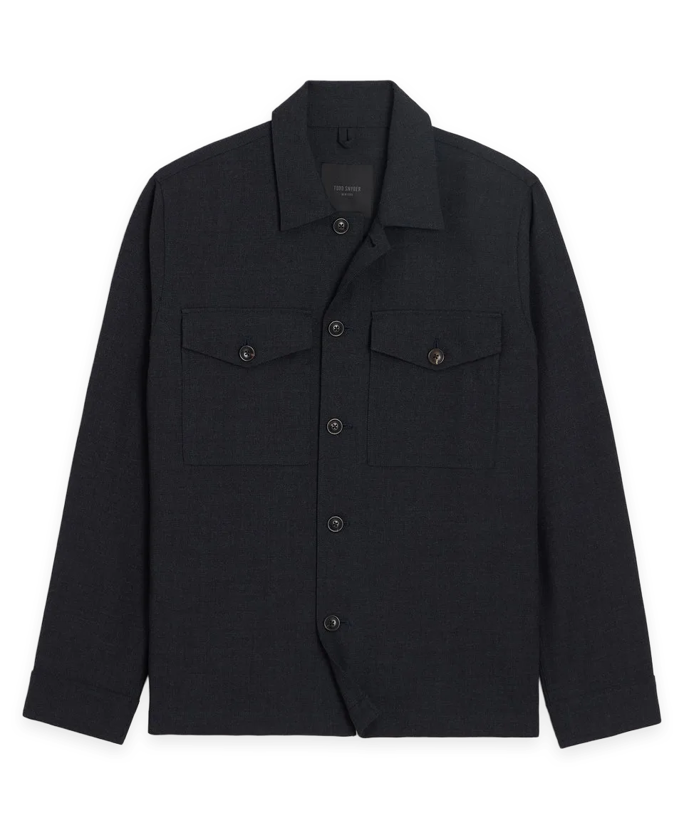 Todd Snyder Italian Wool Military Overshirt