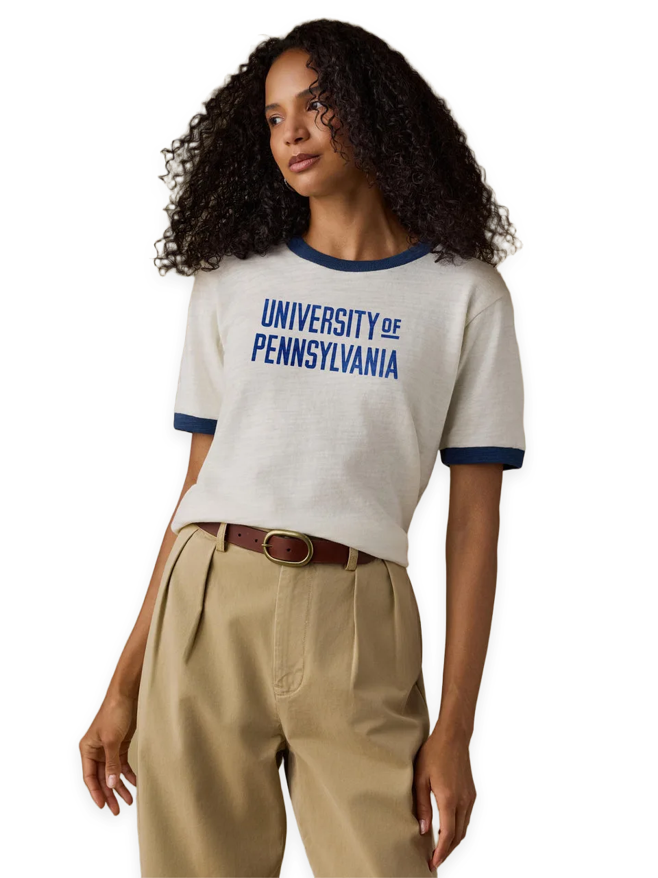Faherty University of Pennsylvania Sunwashed Organic Camp Tee