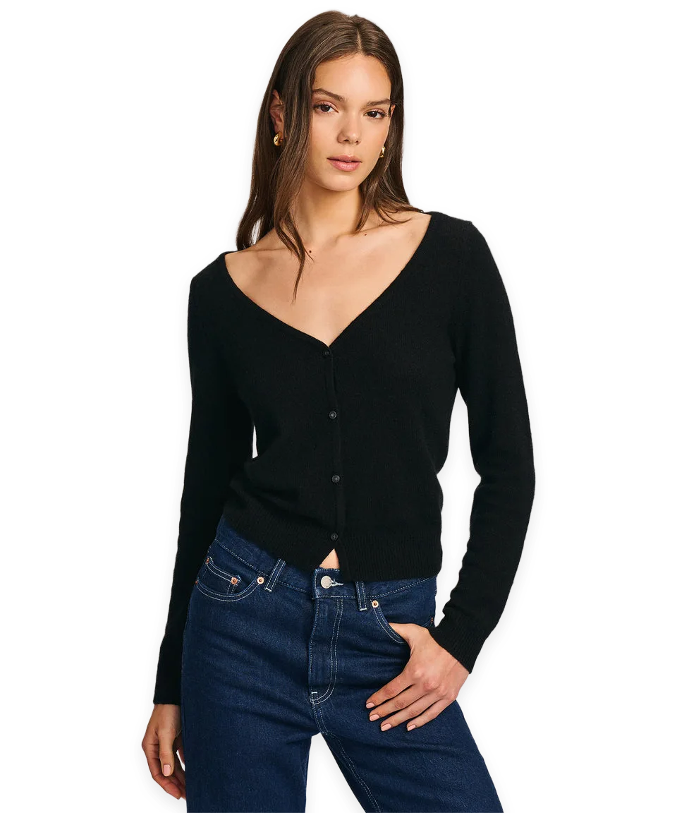 Naadam Featherweight Cashmere V-Neck Cardigan