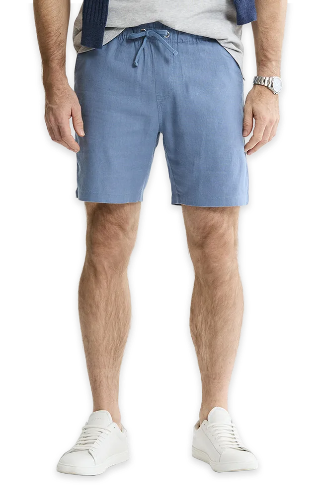Jachs NY Linen Blend Drawstring Shorts