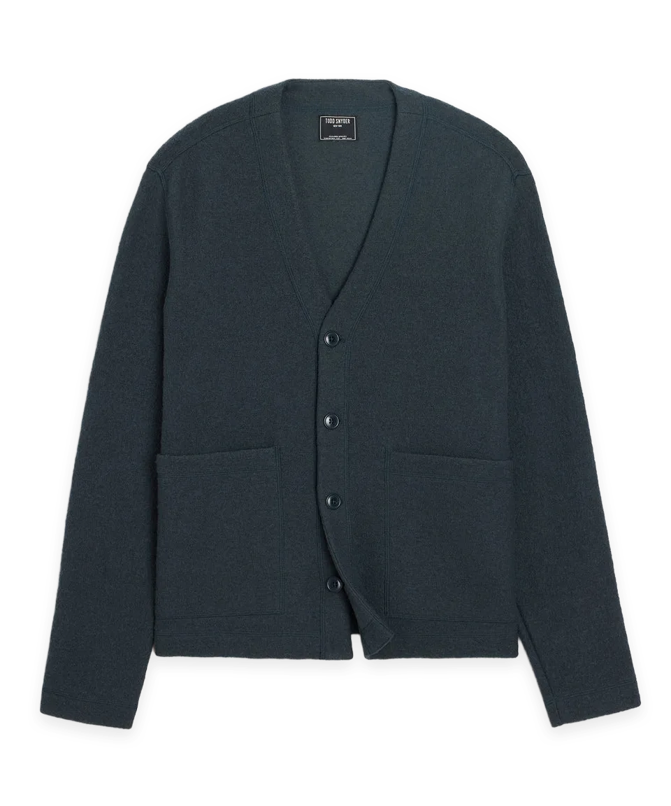 Todd Snyder Italian Boiled Wool Cardigan
