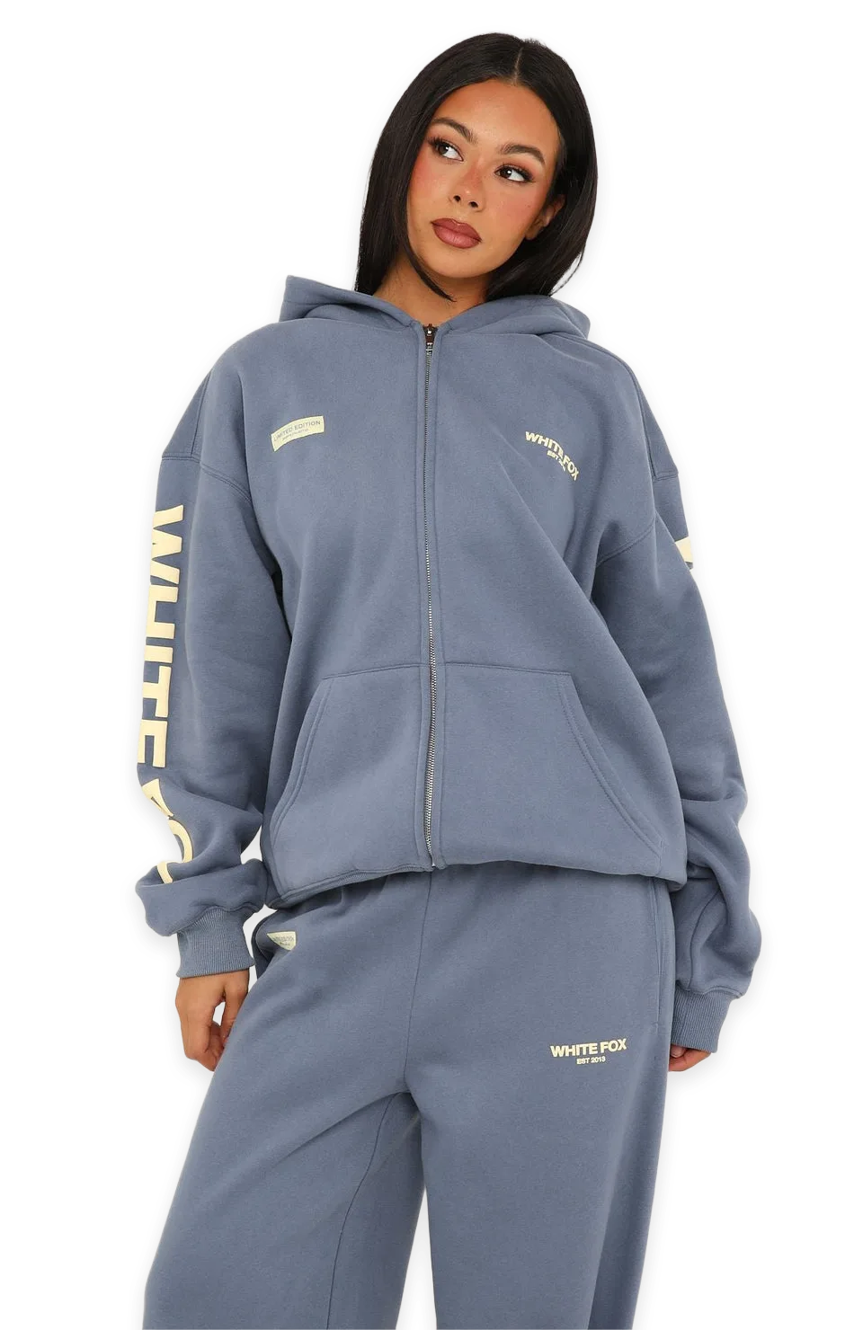 White Fox Higher Ground Zip Front Hoodie Ocean, photo 3