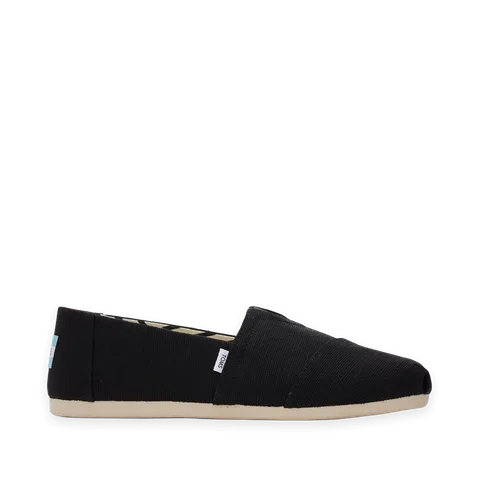 TOMS Alpargata Black Heritage Canvas