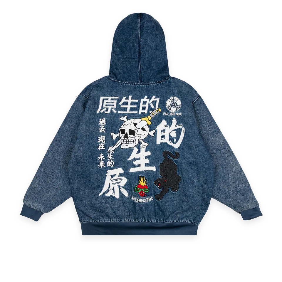 Primitive OUTSIDER DENIM ZIP HOOD