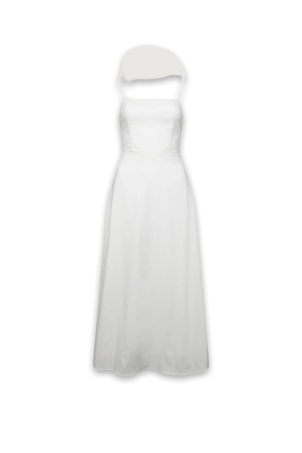 Oak + Fort LINEN BLEND MIDI DRESS
