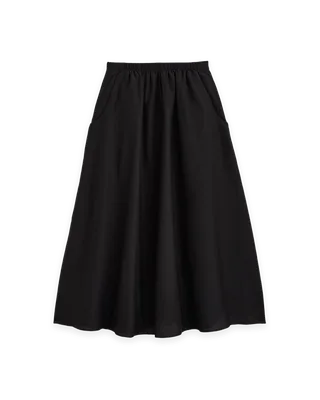 Everlane Pull-On Maxi Skirt in Cotton Silk