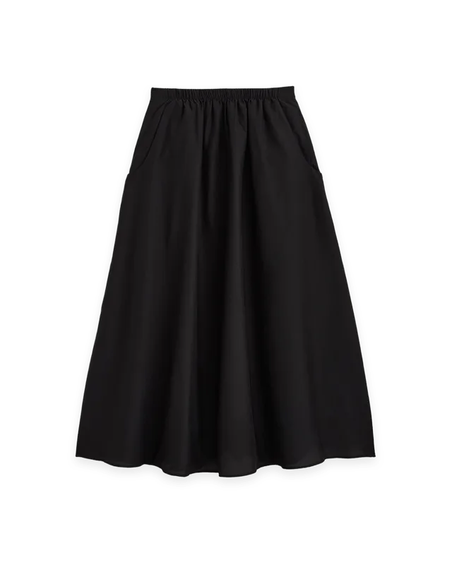 Everlane Pull-On Maxi Skirt in Cotton Silk