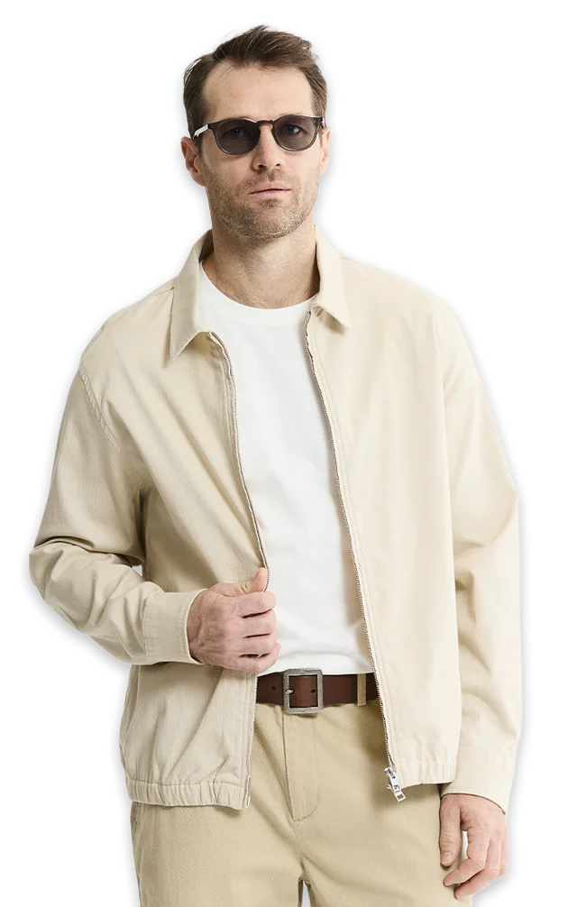 Jachs NY Cotton Silk Blend Zip Jacket