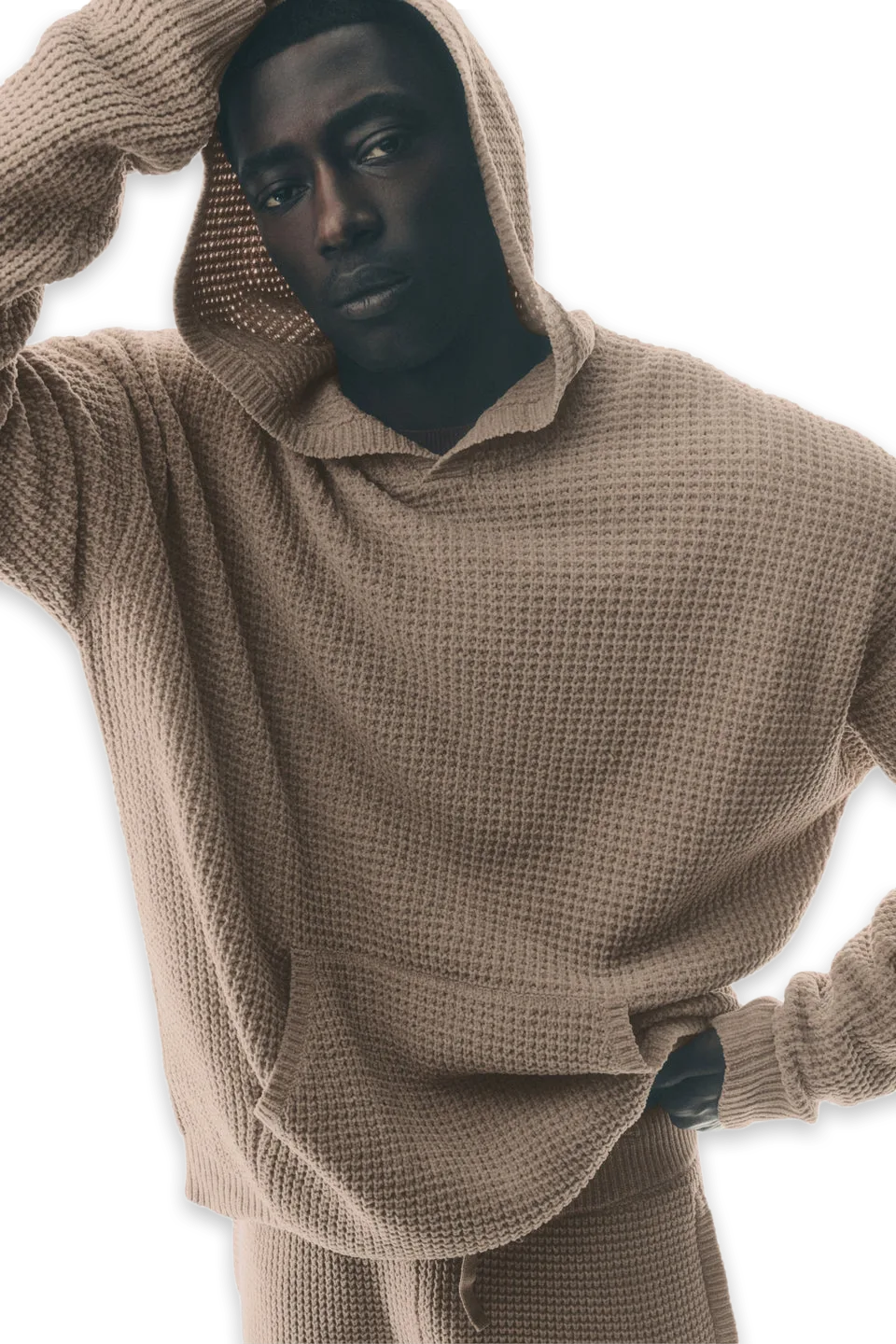 Alo Waffle Chenille Edition Hoodie · Gravel