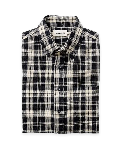 Taylor Stitch The Jack in Coal Plaid Waffle