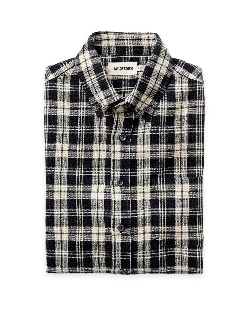 Taylor Stitch The Jack in Coal Plaid Waffle