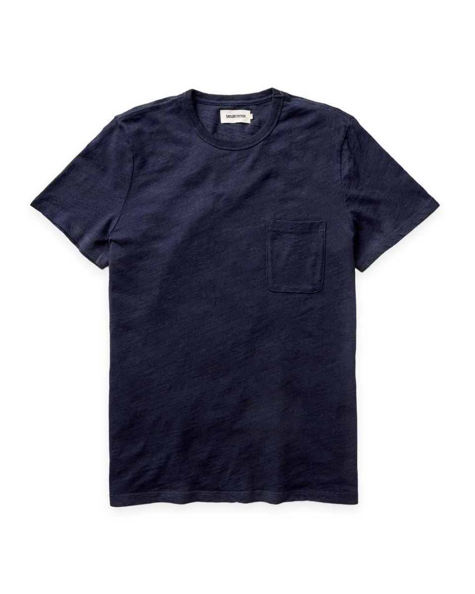Taylor Stitch The Slub Tee in Rinsed Indigo