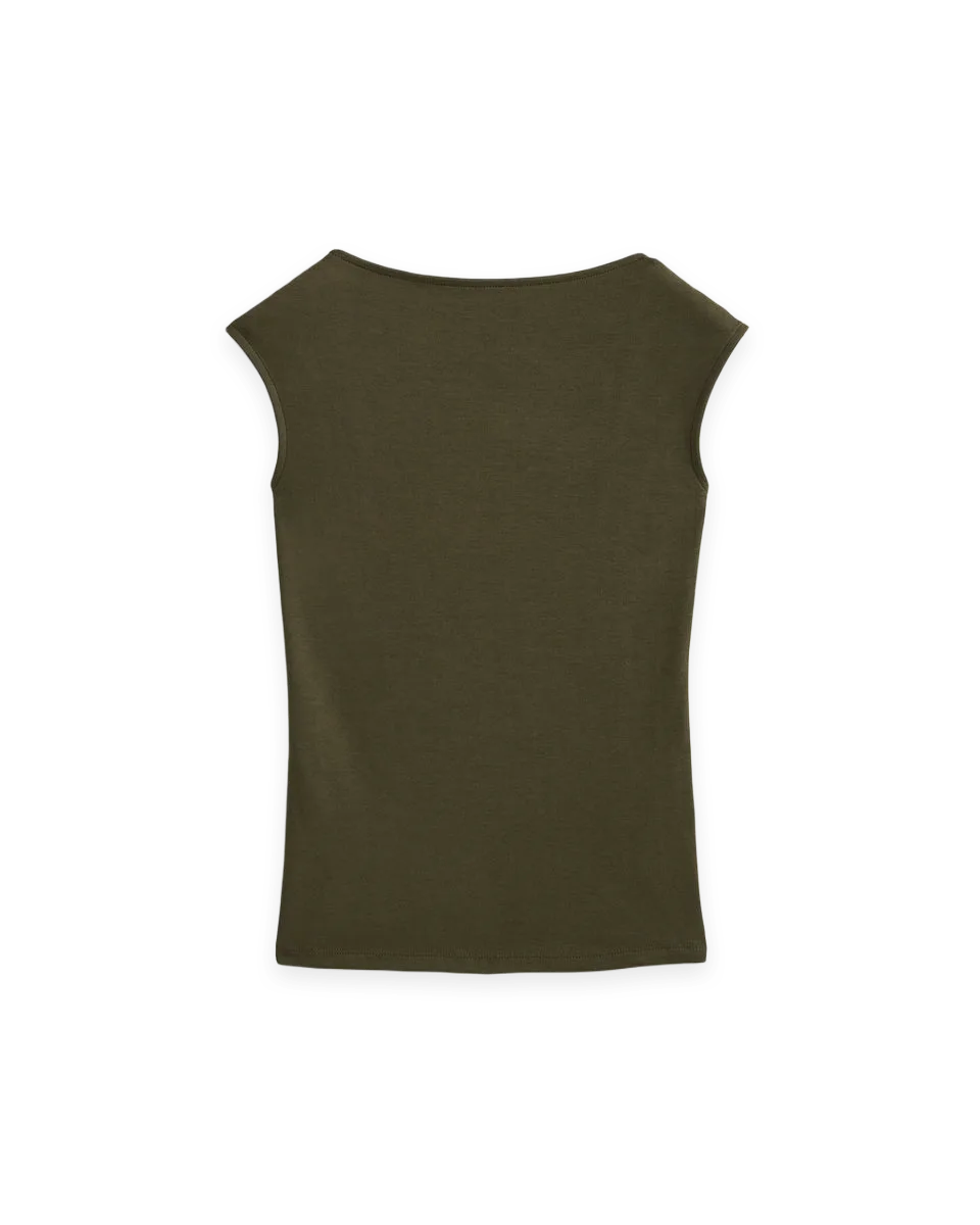 Everlane Form Boatneck Open Back Top