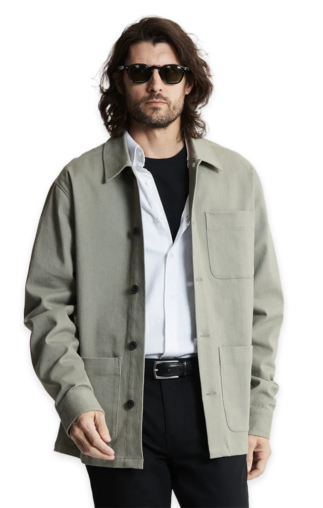Jachs NY Brushed Bull Denim Chore Coat