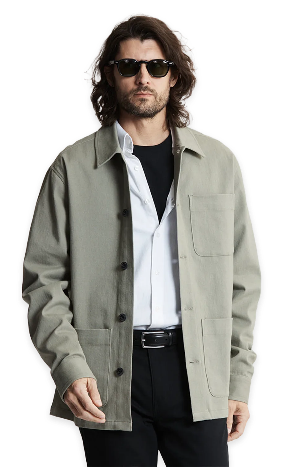 Jachs NY Brushed Bull Denim Chore Coat