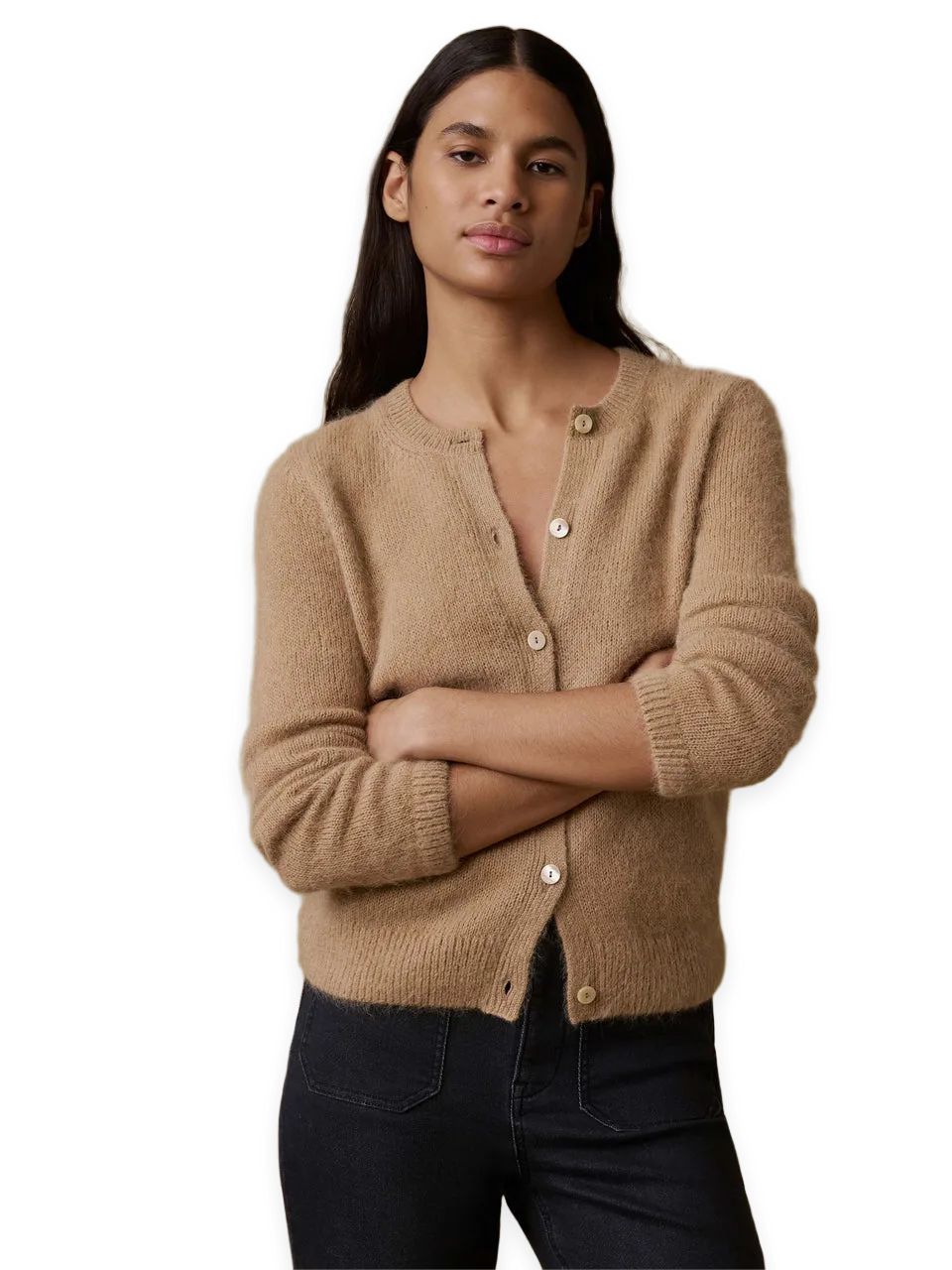 Faherty Apres Alpaca Long-Sleeve Cardigan